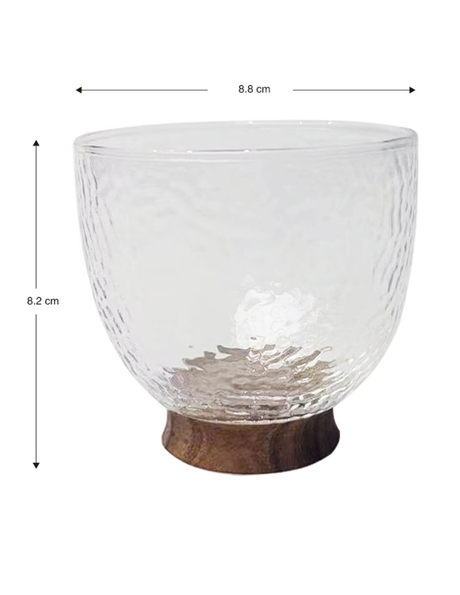 Vaso old fashion Aurora de vidrio 3