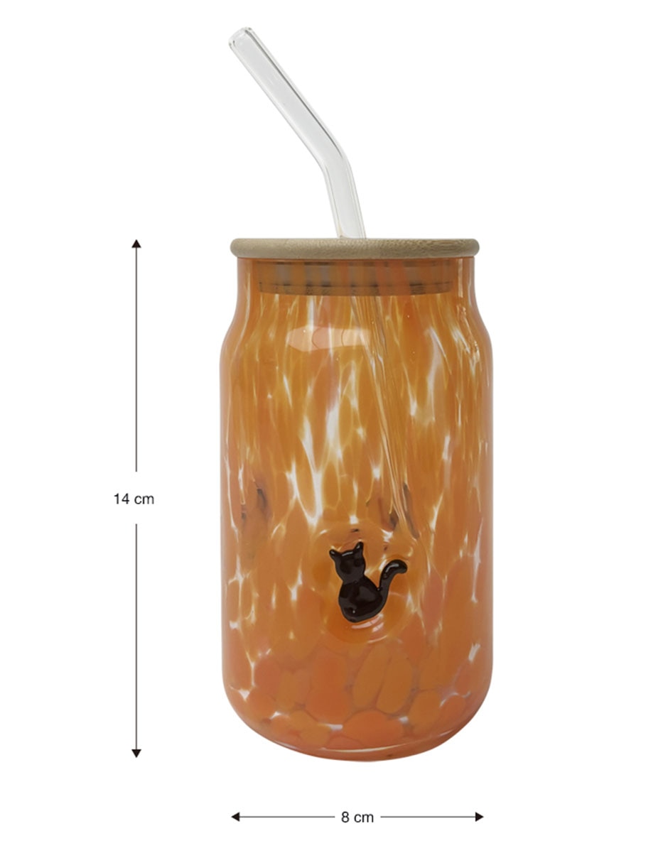 Vaso con tapa Cementerium de vidrio