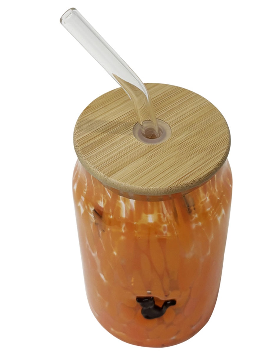 Vaso con tapa Cementerium de vidrio