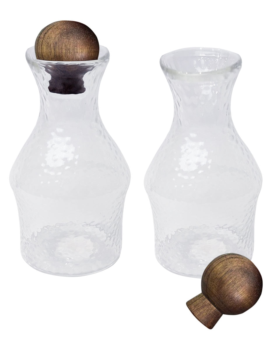 Set de aceite y vinagre de vidrio
