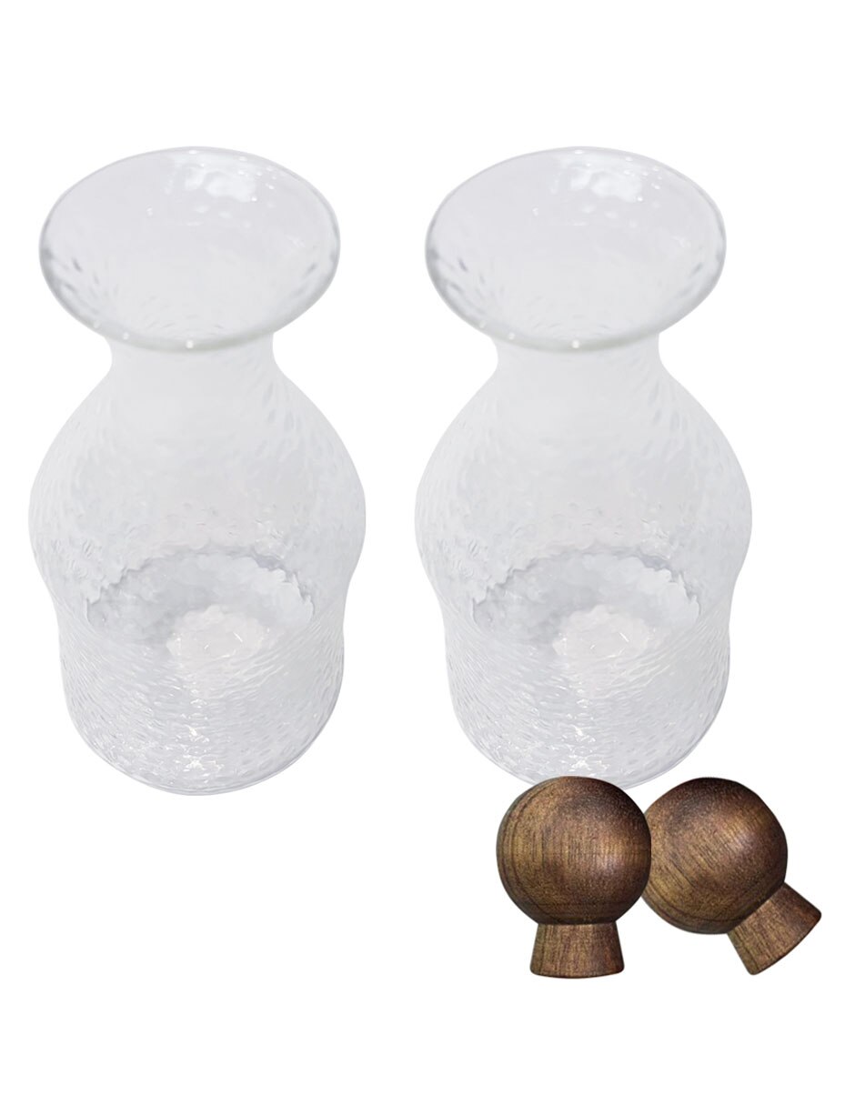 Set de aceite y vinagre de vidrio 2