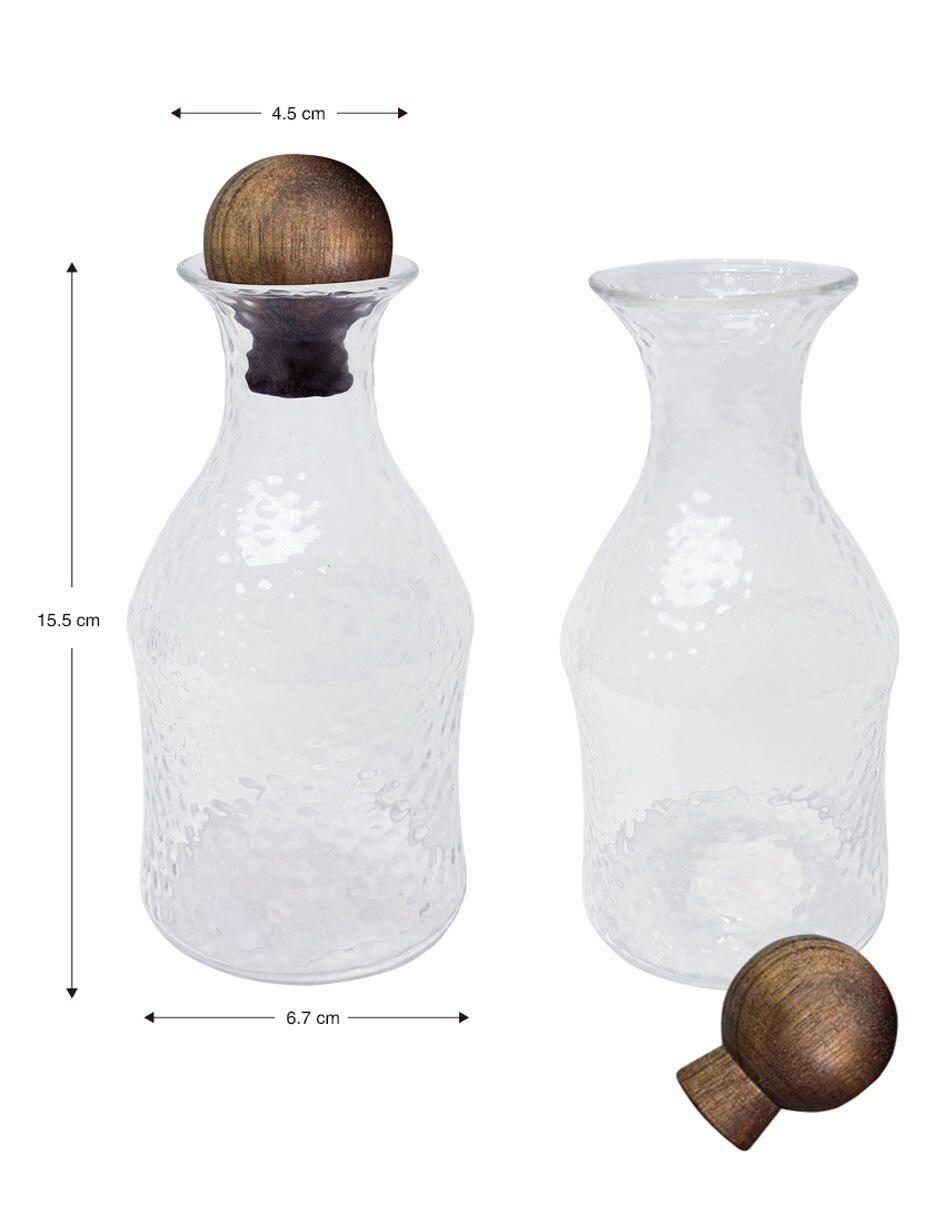Set de aceite y vinagre de vidrio 3