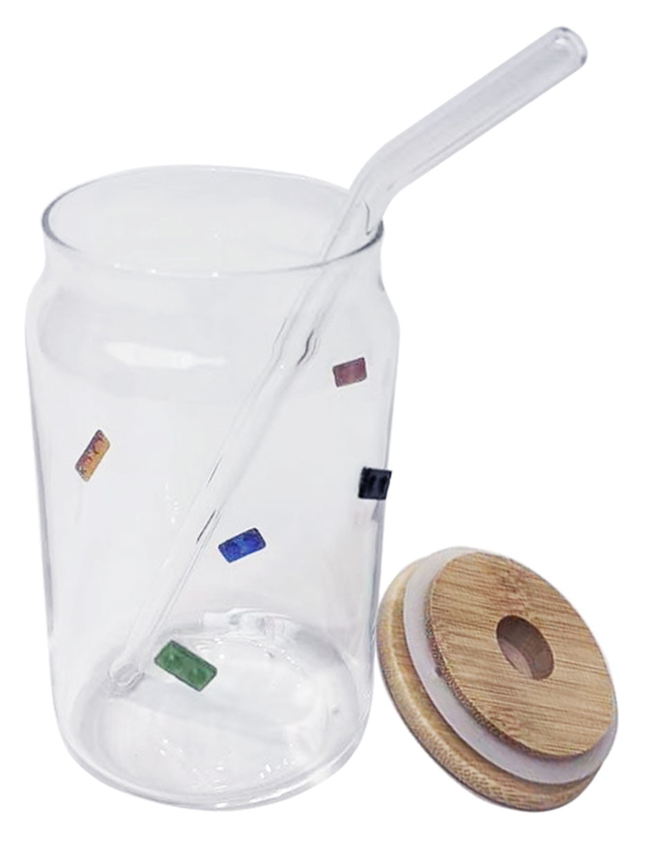 Vaso con tapa y popote 2
