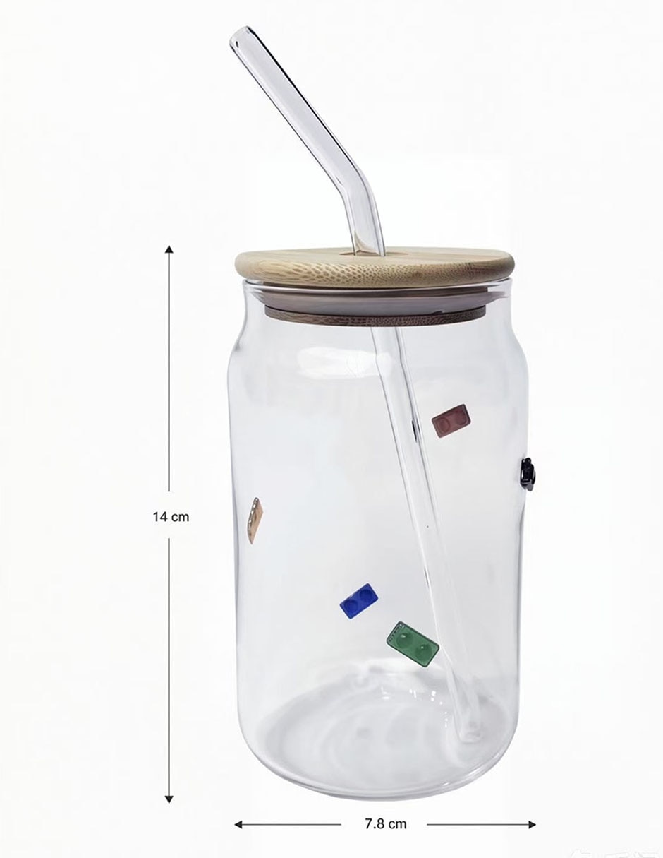 Vaso con tapa y popote 3