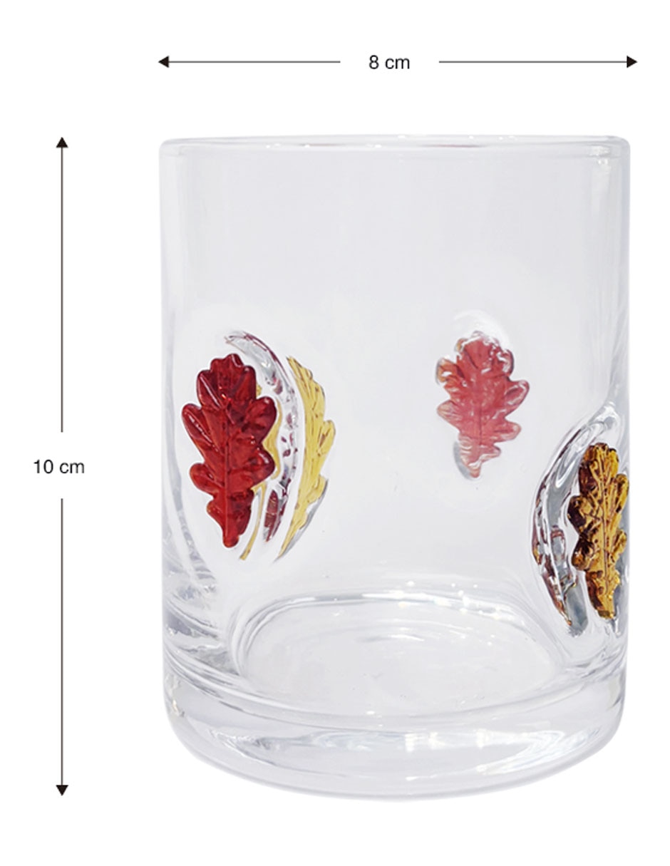 Vaso para agua Maple de vidrio 3