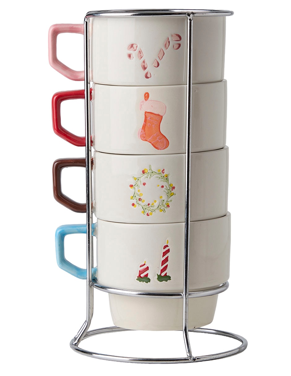 SET TAZAS NAVIDEÑA, 250 ML, MULTICOLOR 1