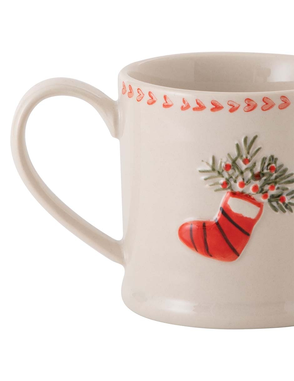 TAZA FULGOR NAV26, 200 ML, ROJO CHRISTM