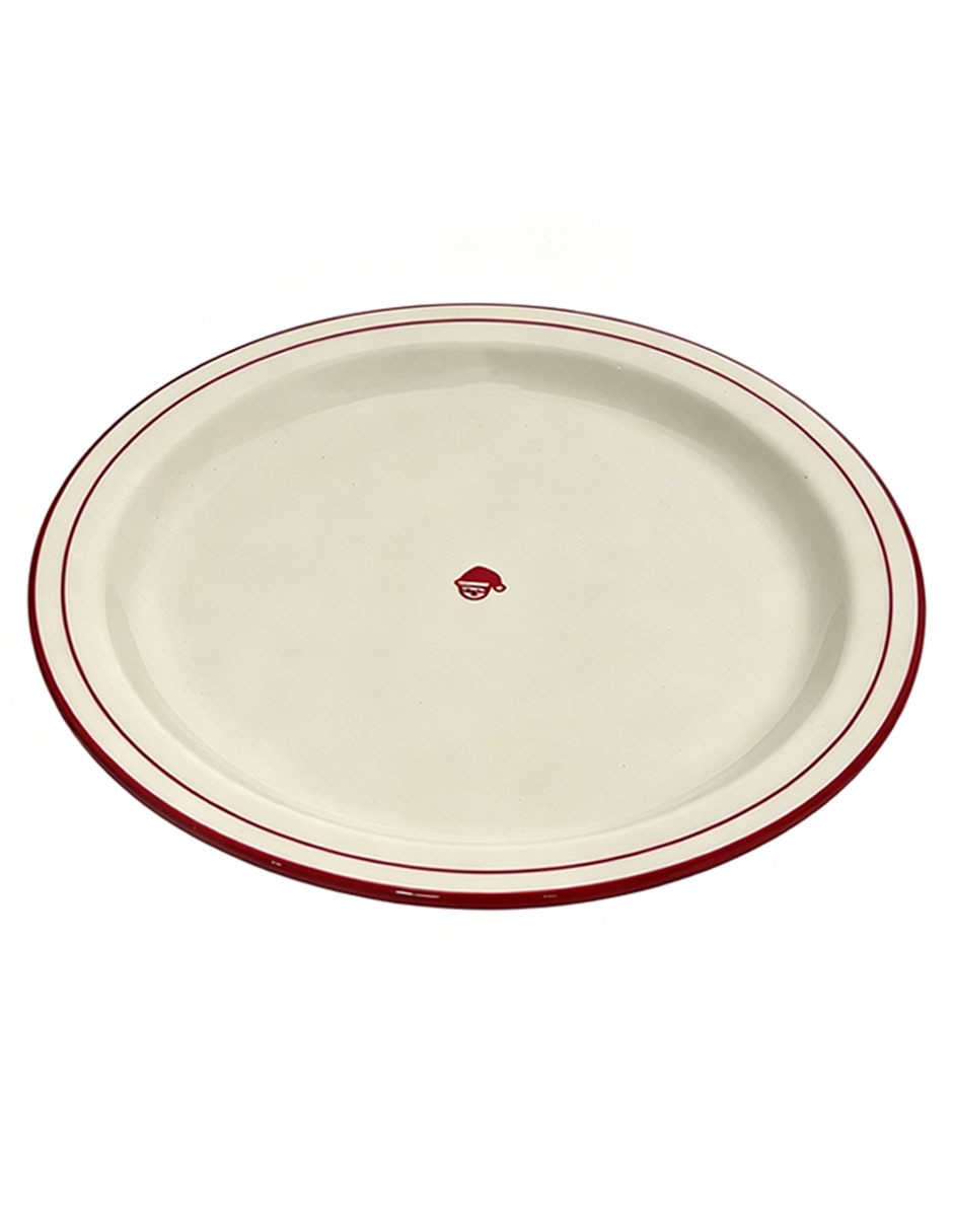 Plato ensalada navideño de cerámica 4