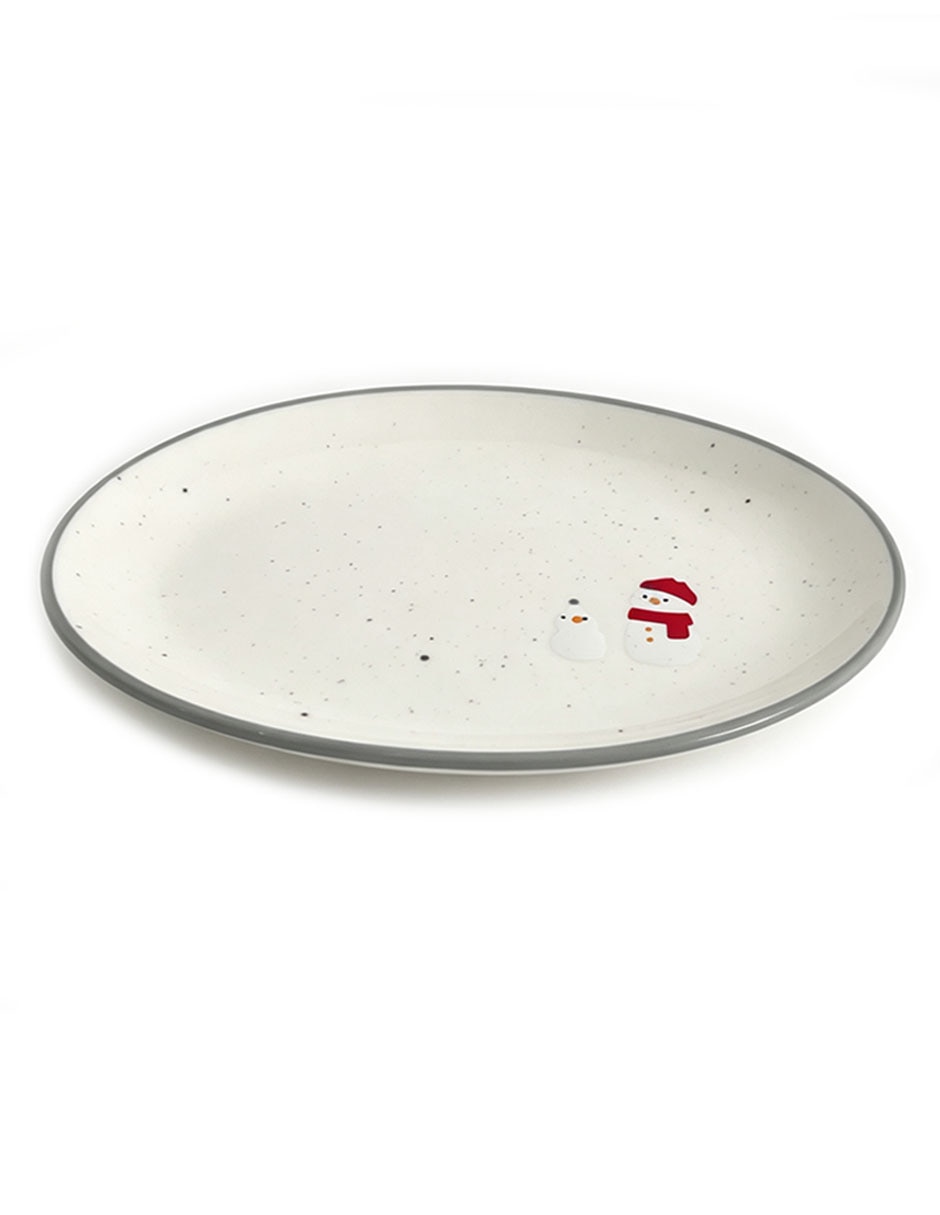 Plato pan navideño de cerámica 4