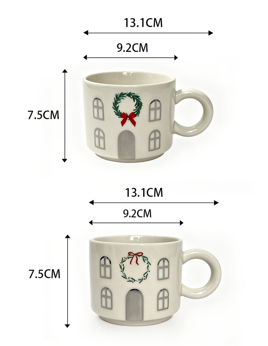 Set de tazas americana Merry Mugs 4 piezas 11