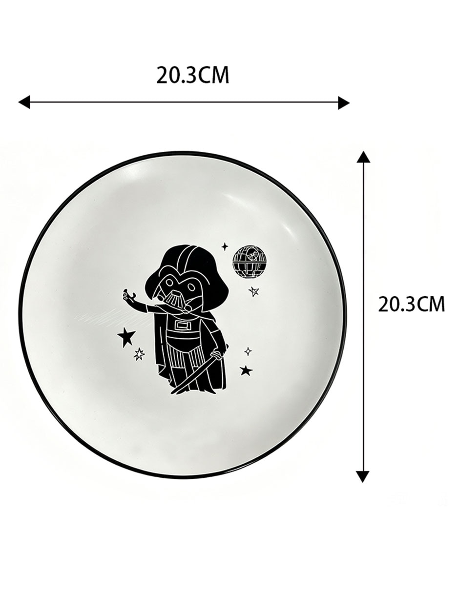 Plato trinche Star Wars de cerámica Plato trinche Star Wars de cerámica