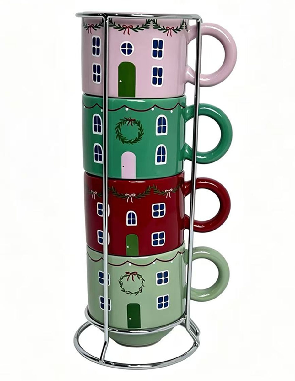 Set de tazas americanas Nav26 Merry Mugs 4 piezas