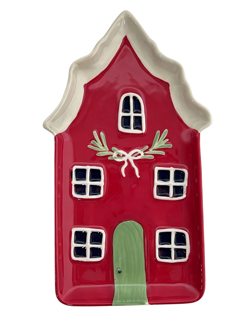 Platón navideño de gres 1