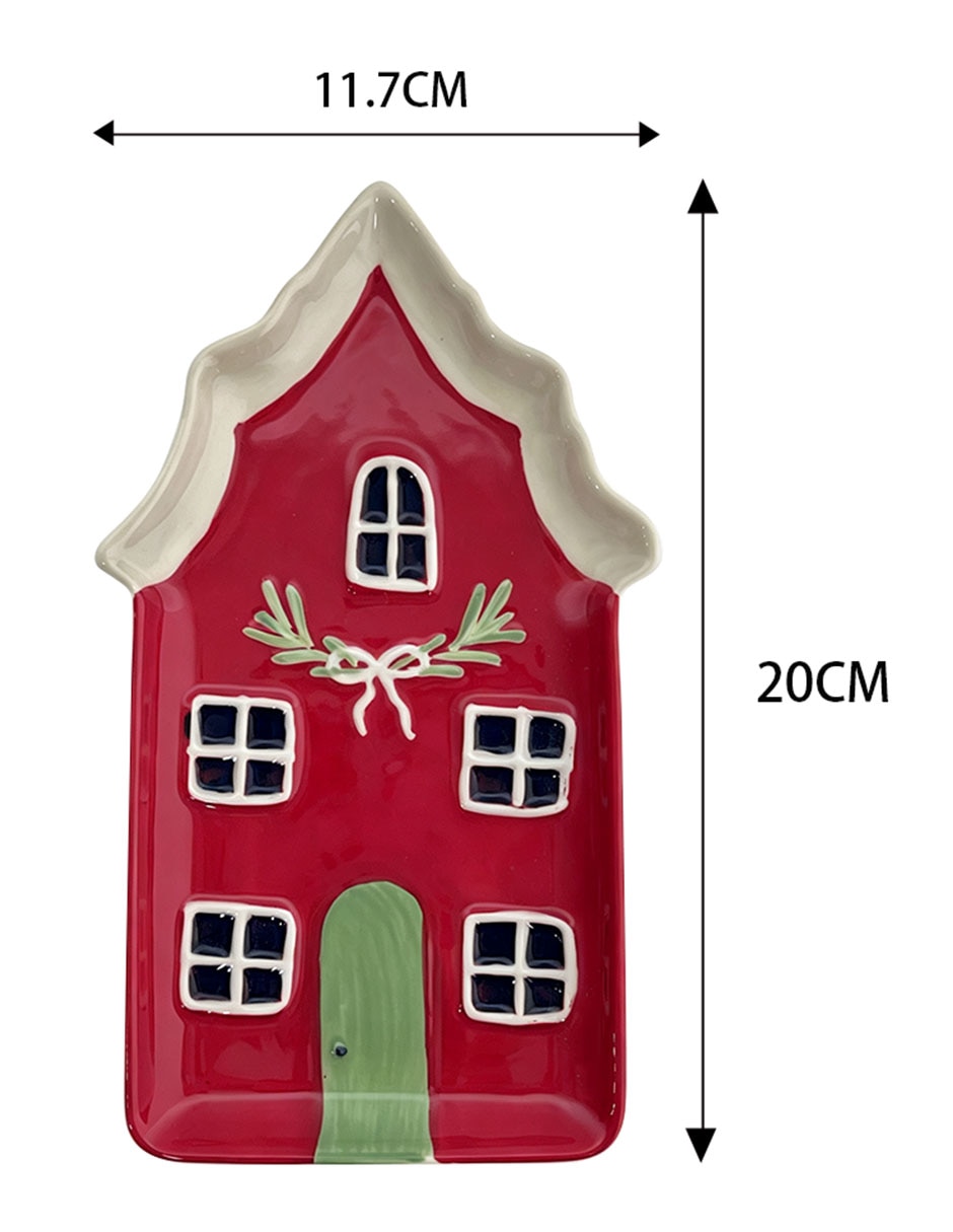 Platón navideño de gres 5