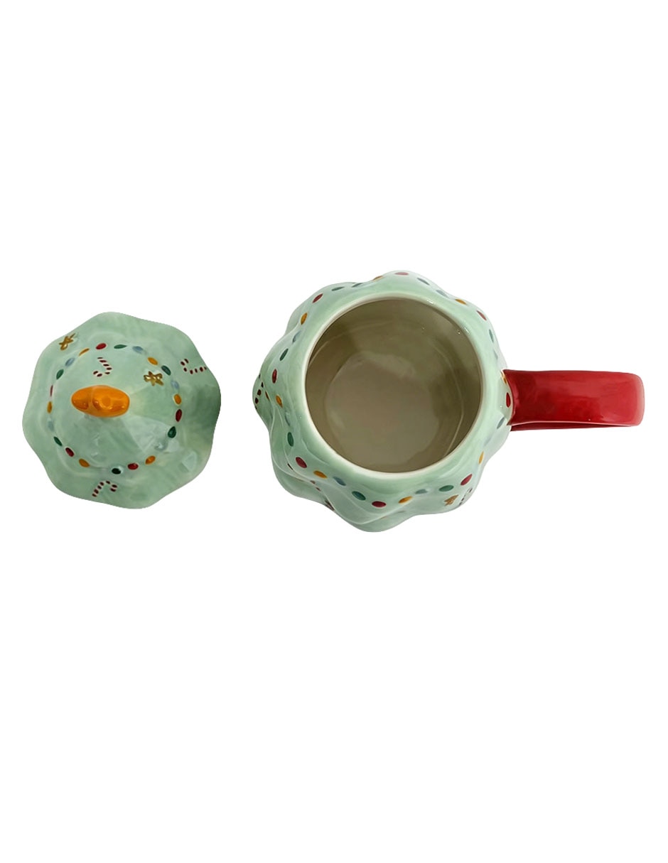 Taza navideña con tapa 3