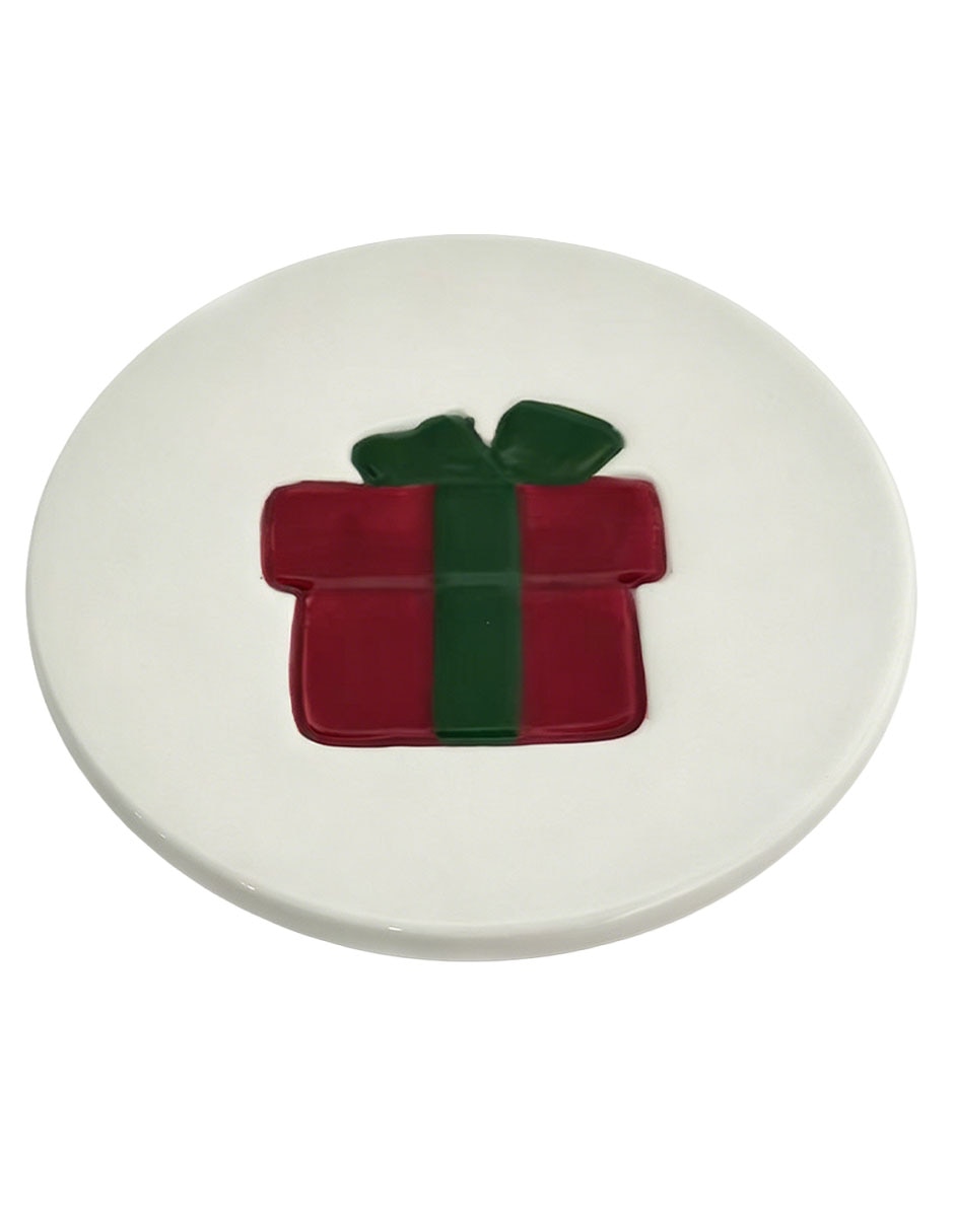 Set de portavasos navideño de cerámica 4 piezas 9