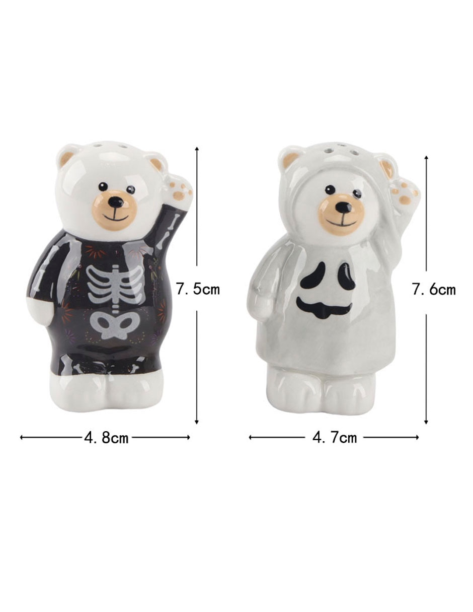 Salero y pimentero de Halloween de cerámica 5