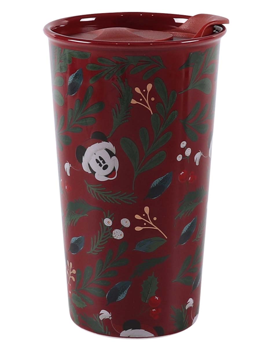 Vaso con tapa de cerámica