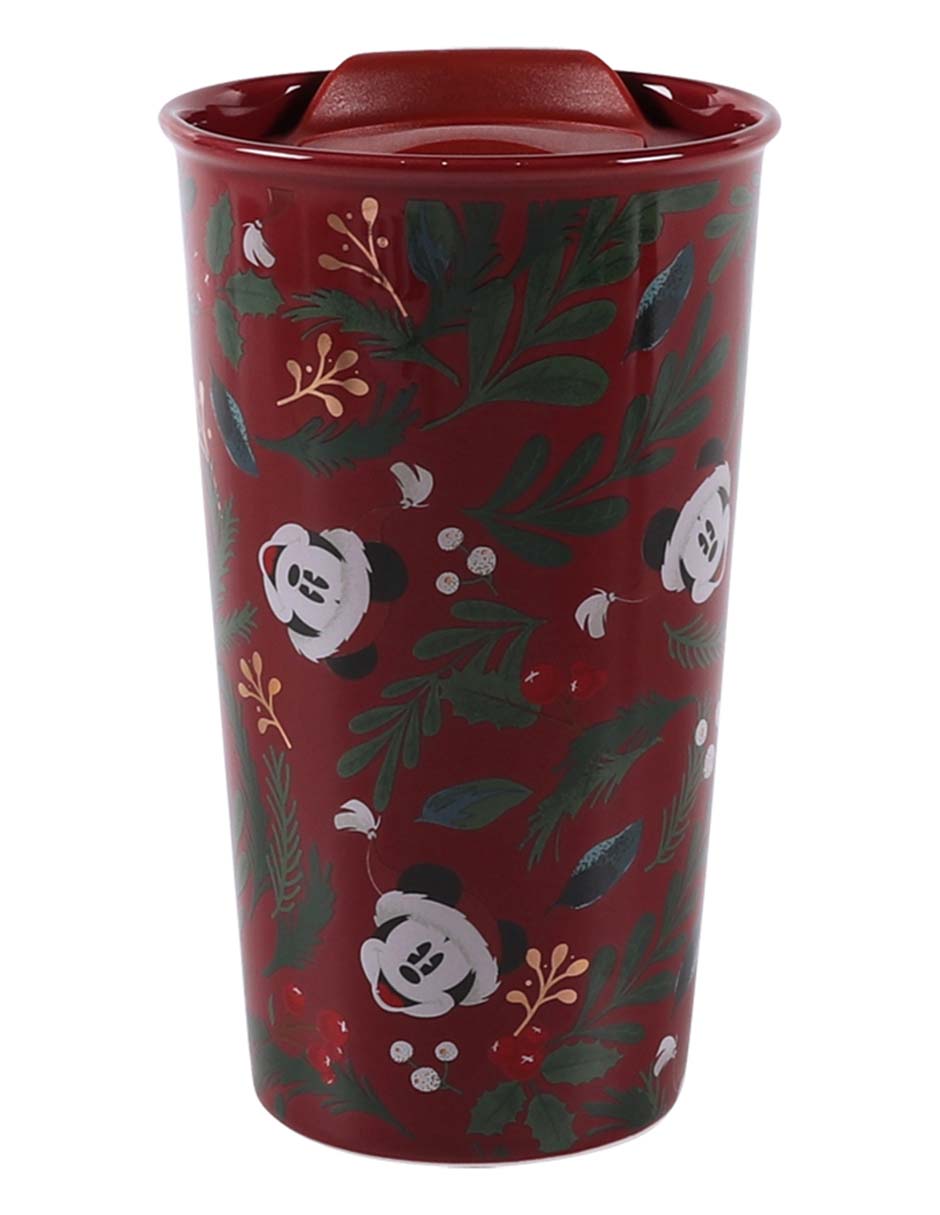 Vaso con tapa de cerámica