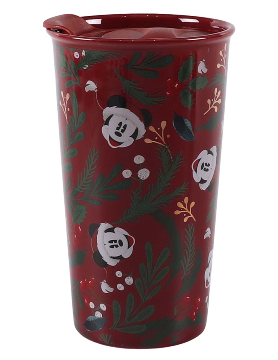 Vaso con tapa de cerámica