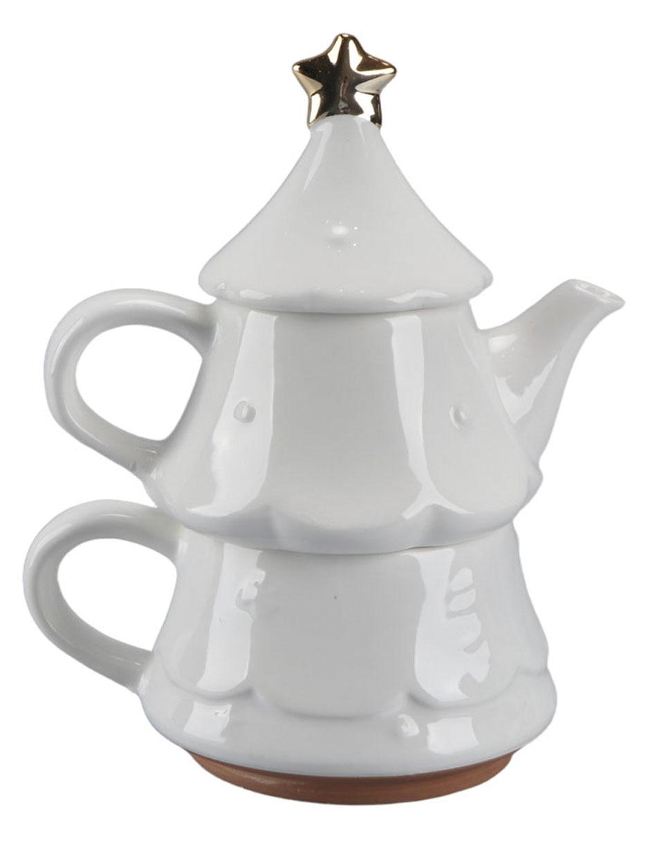 Tetera y taza haus de cerámica 3