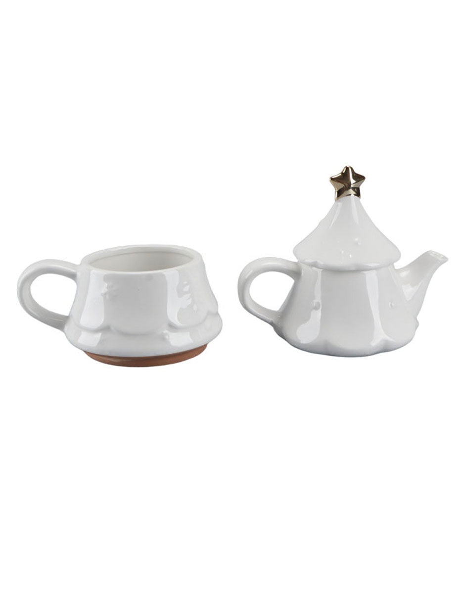 Tetera y taza haus de cerámica 2