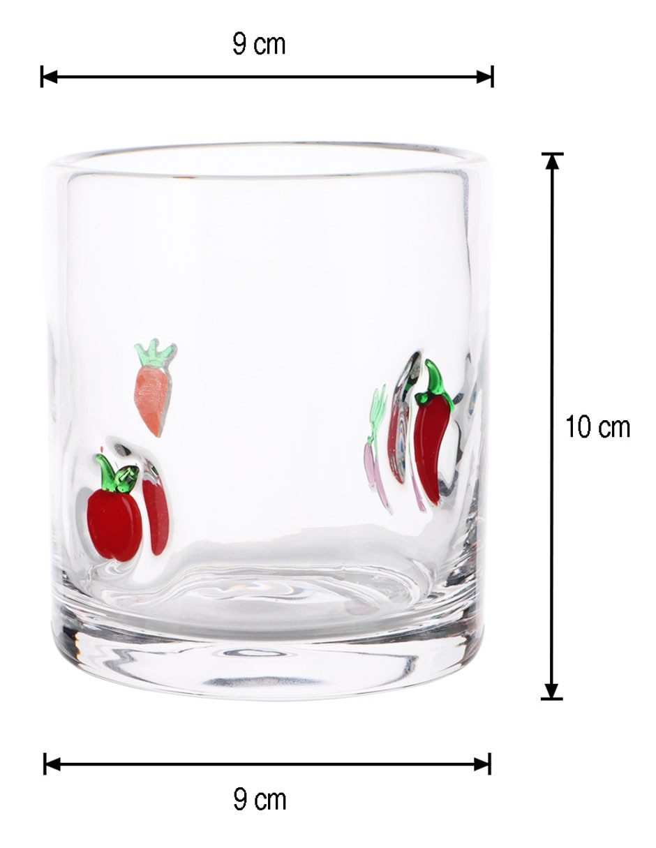 Vaso para agua Ensalada Mug de vidrio 5