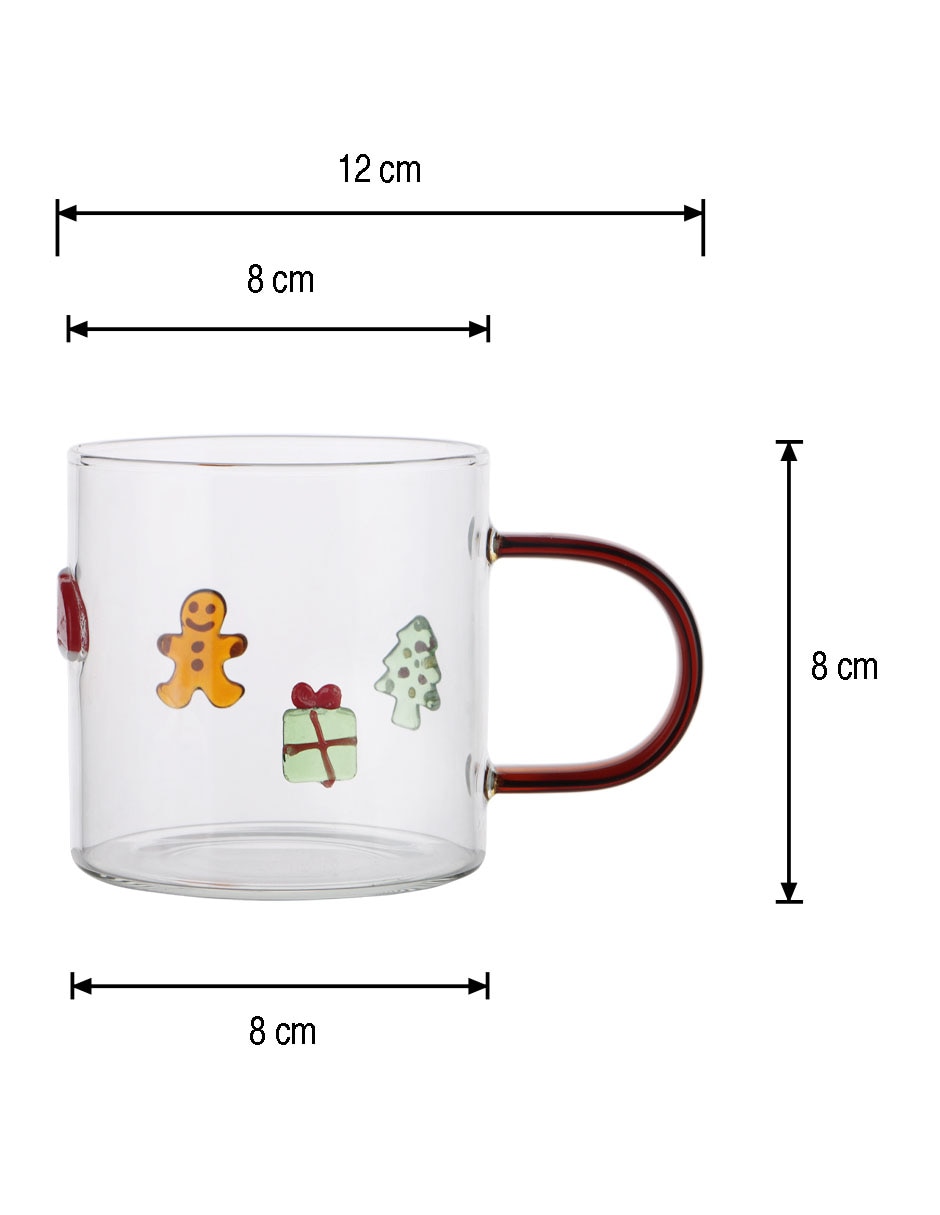 TAZA CHRISTMAS NAV26, 340 ML, ROJO HAUS