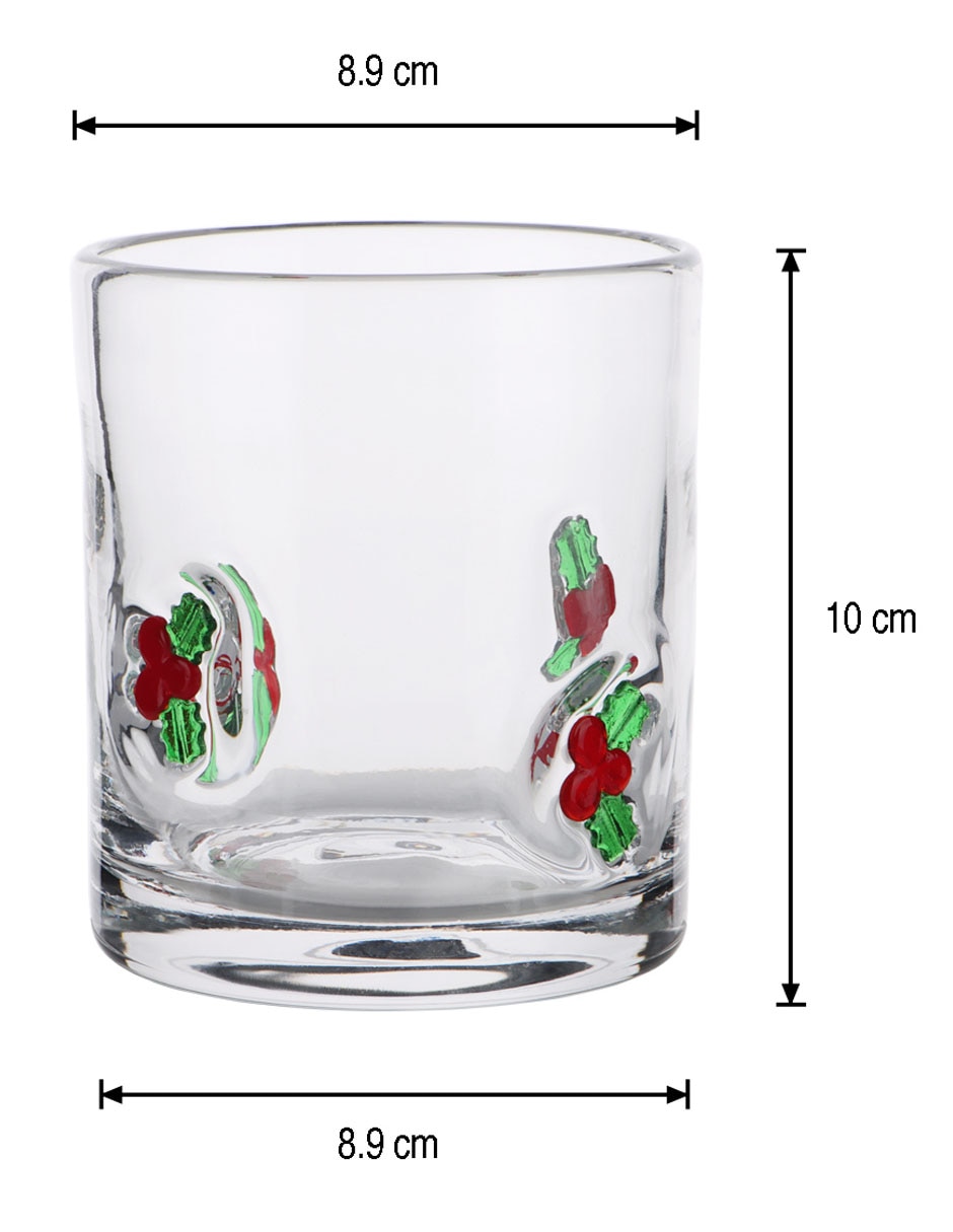 Vaso para agua de vidrio 5