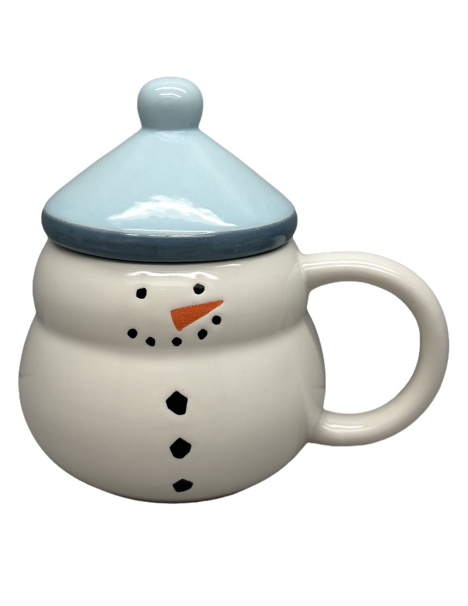 Taza con tapa Snowmen 1