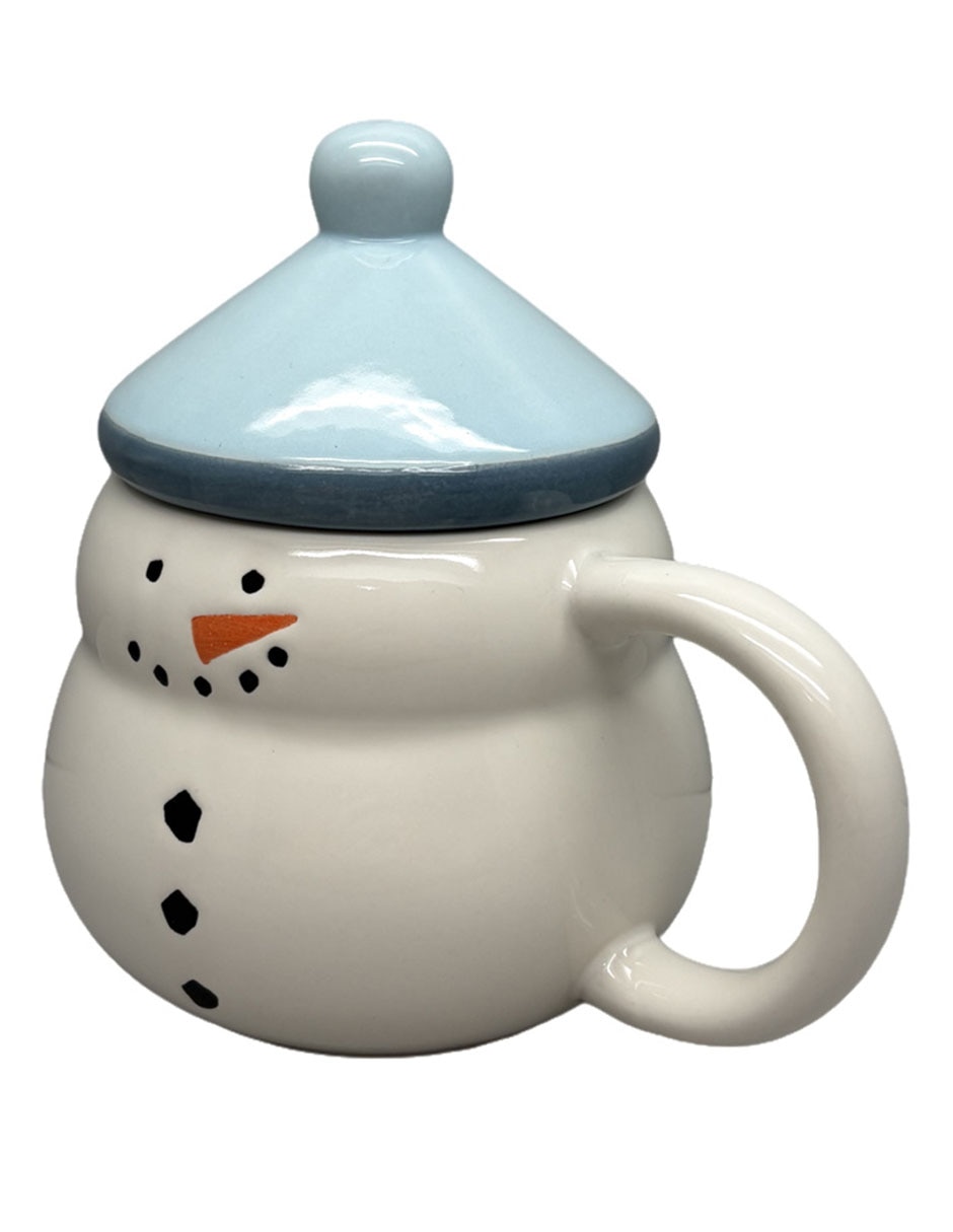 Taza con tapa Snowmen 2