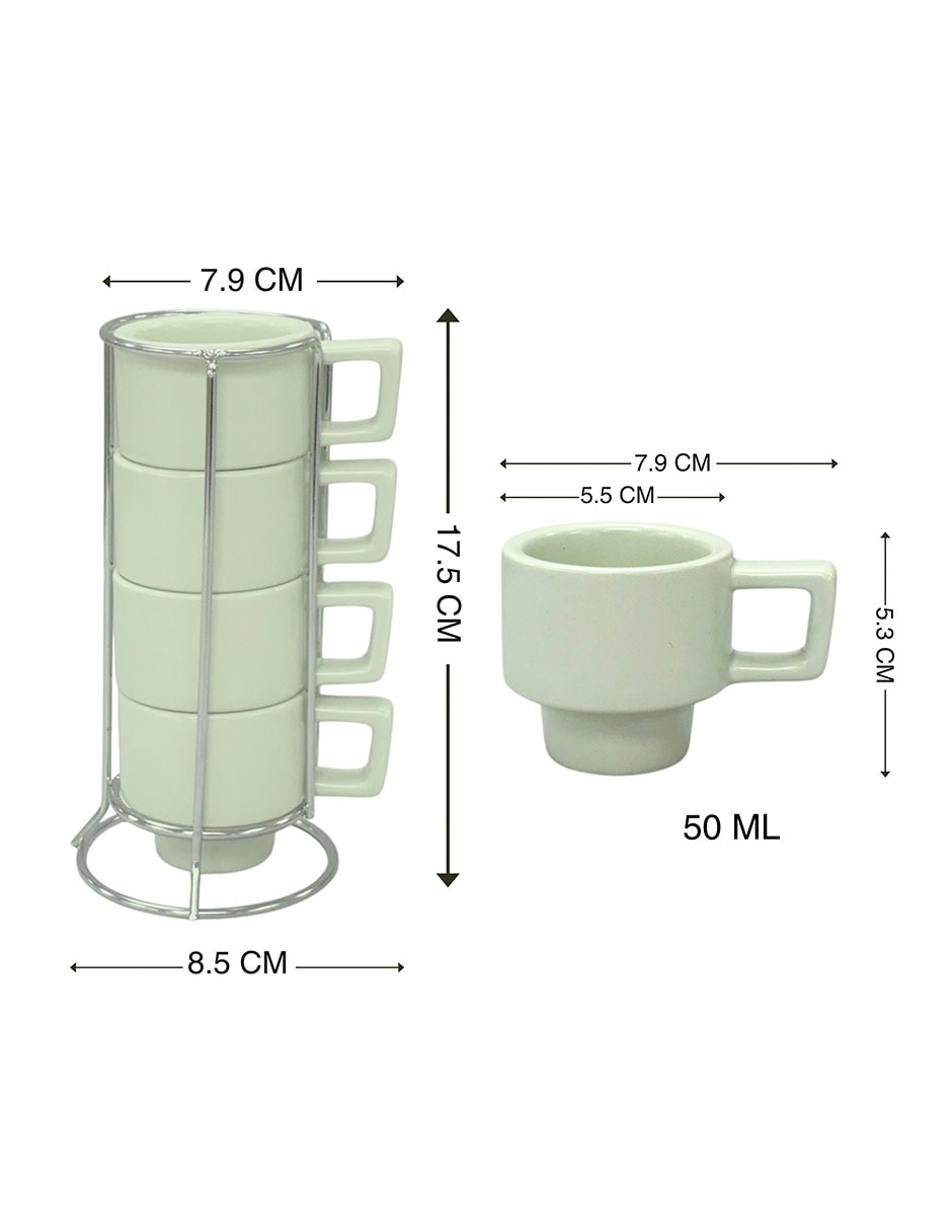 Set de tazas latte 5 piezas 8