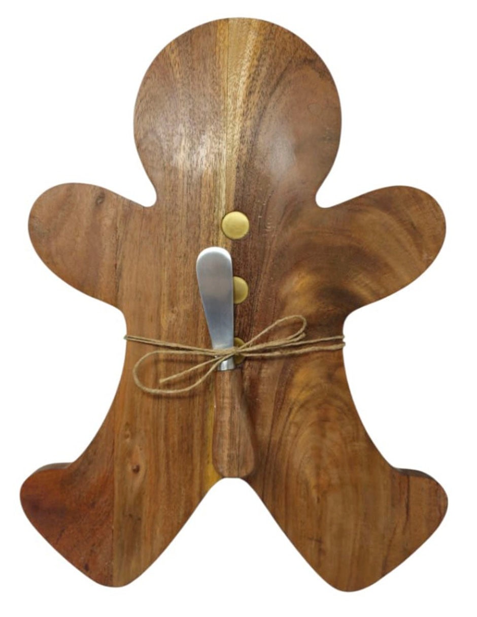 Set tabla para queso Ginger de madera acacia