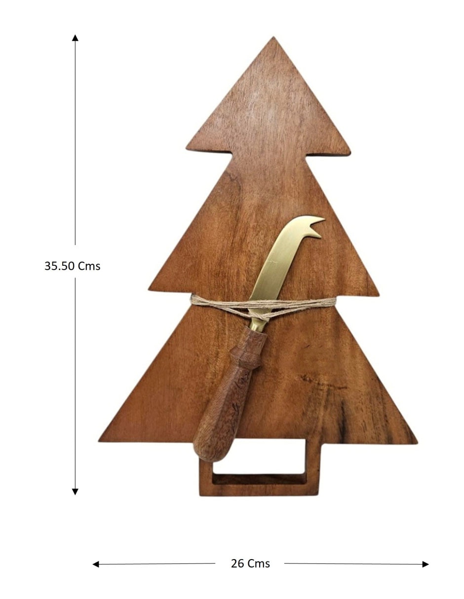 Set tabla para queso de madera acacia 4