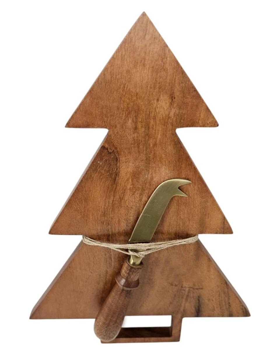 Set tabla para queso de madera acacia 3