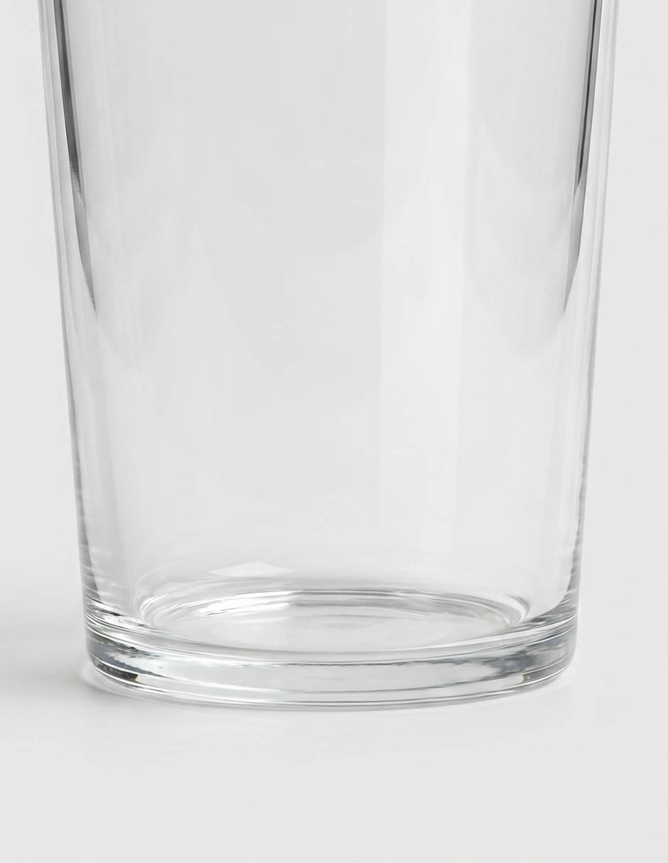 Vaso para agua de vidrio con 2 piezas 2