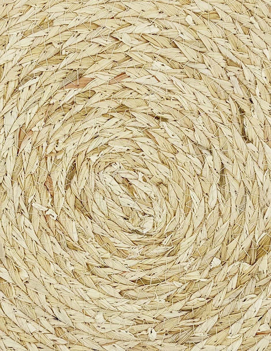 Mantel individual circular de fibras naturales 4