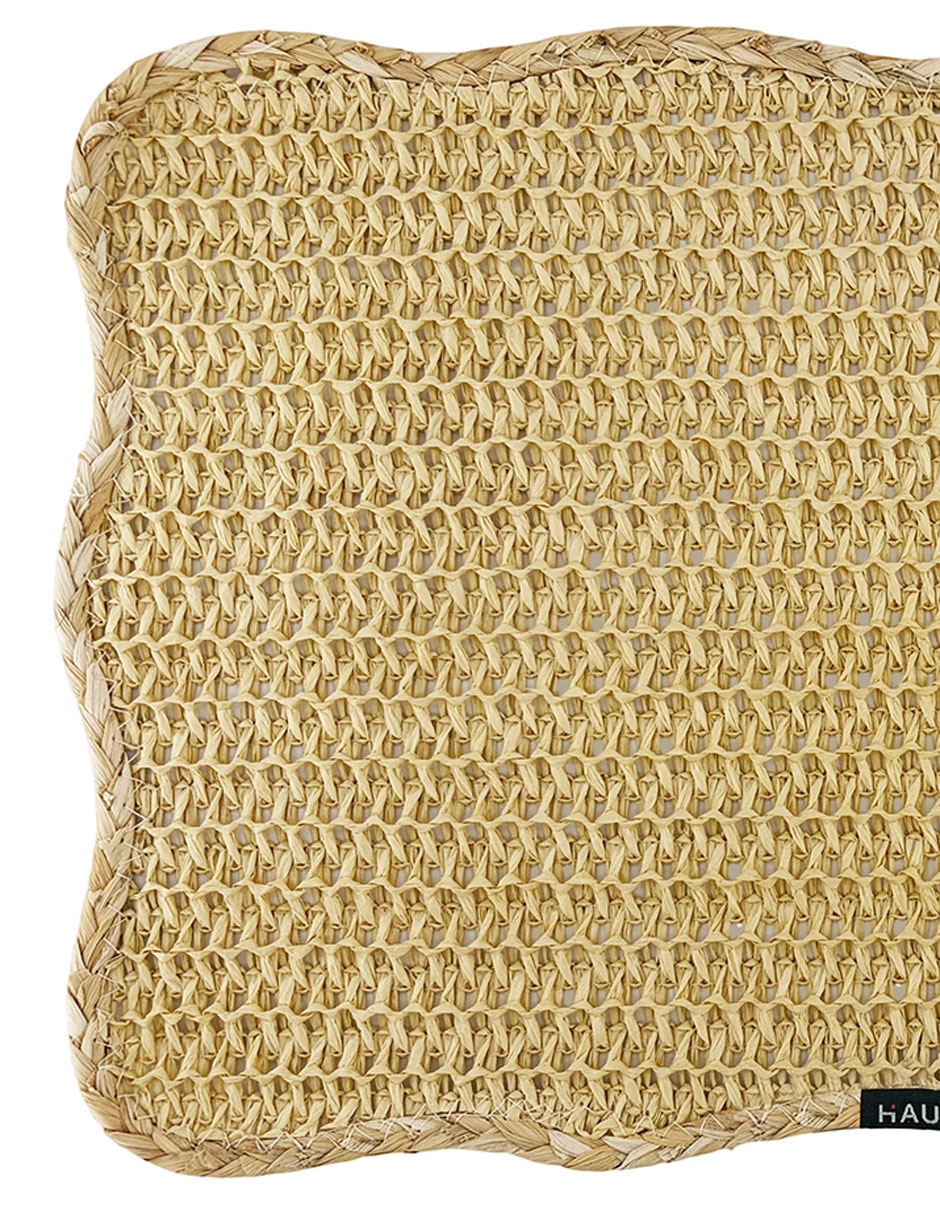 Mantel individual rectangular de fibras naturales 4