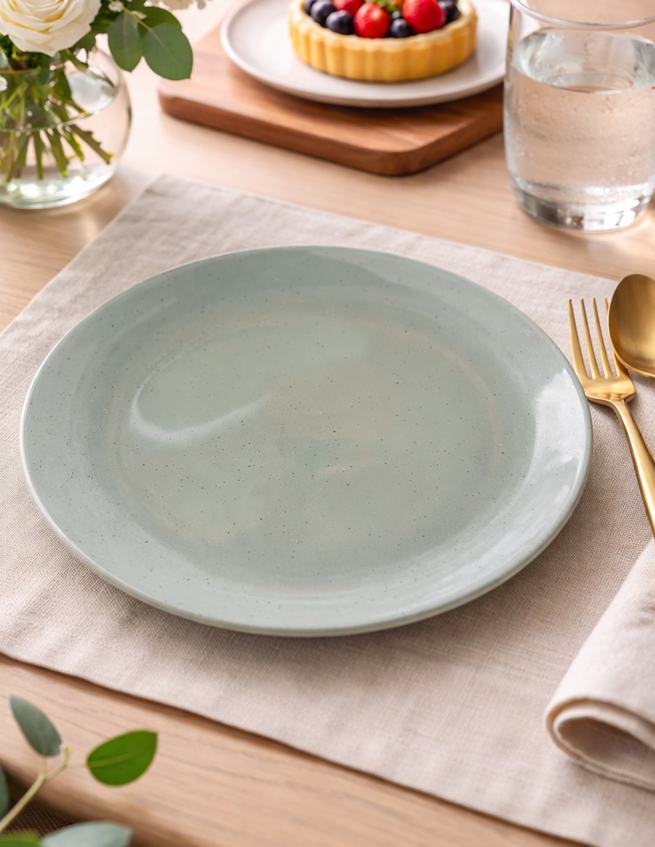Plato postre corlu de cerámica 5