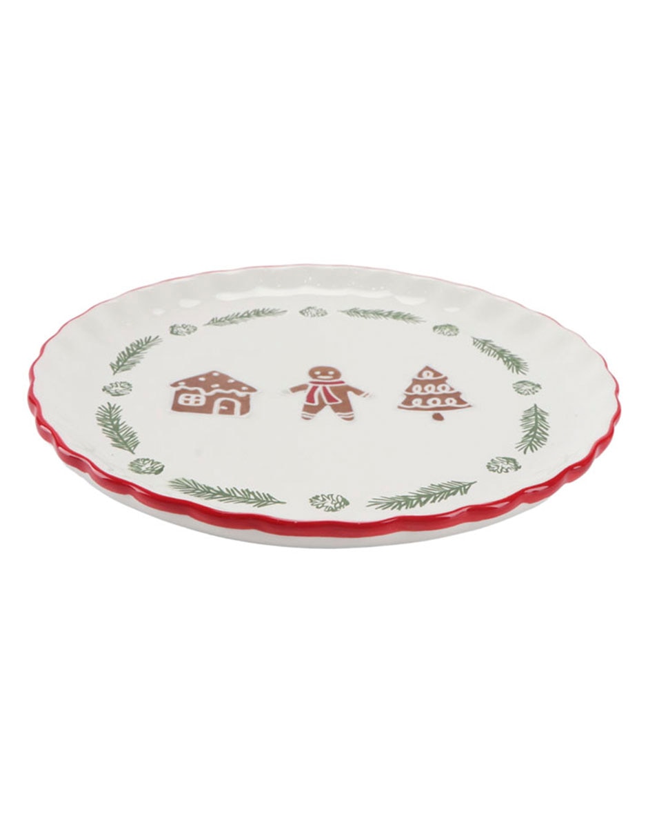 Plato ensalada navideño Cookie Gift de dolomita 4