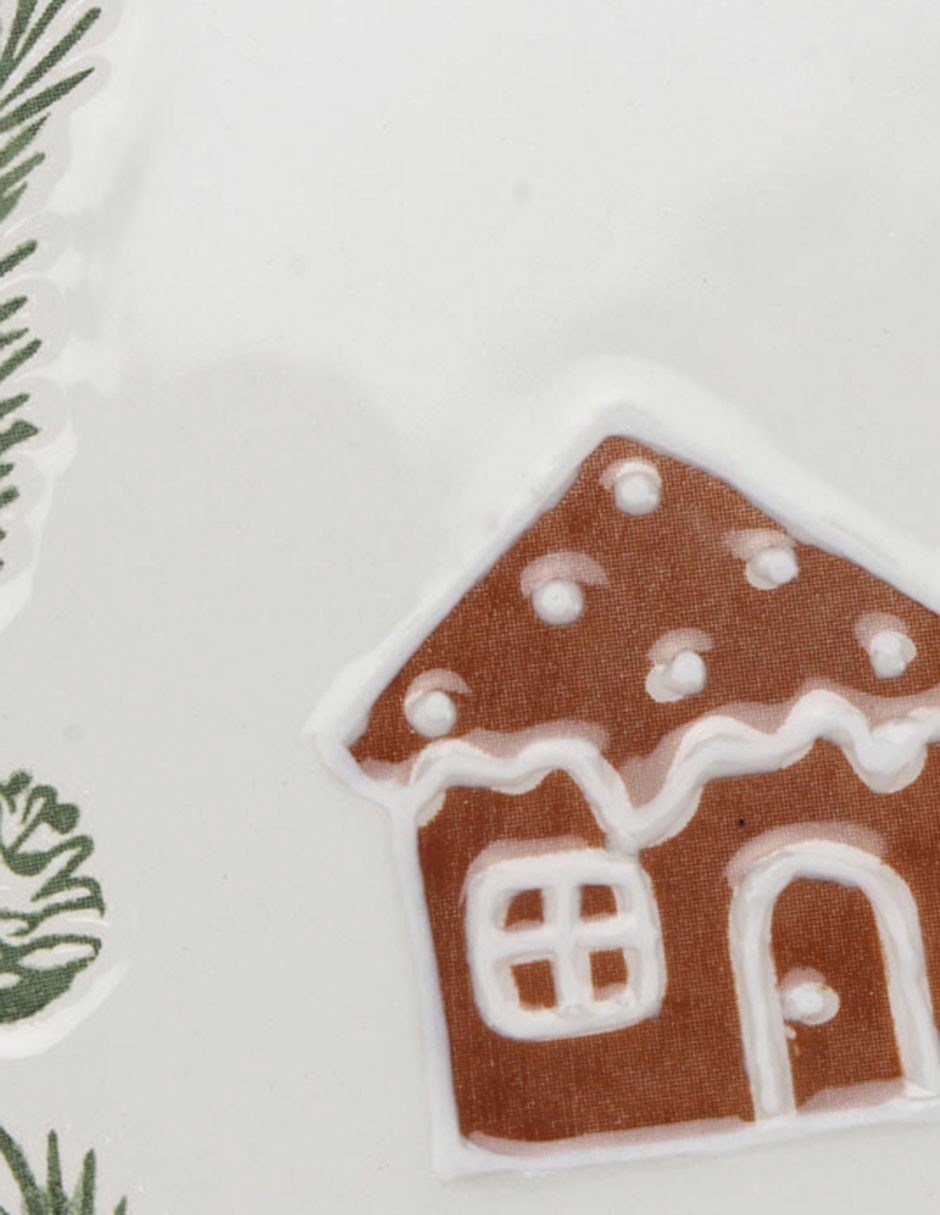 Plato ensalada navideño Cookie Gift de dolomita 2