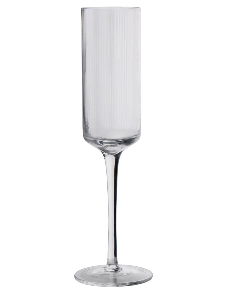Copa para champán de vidrio