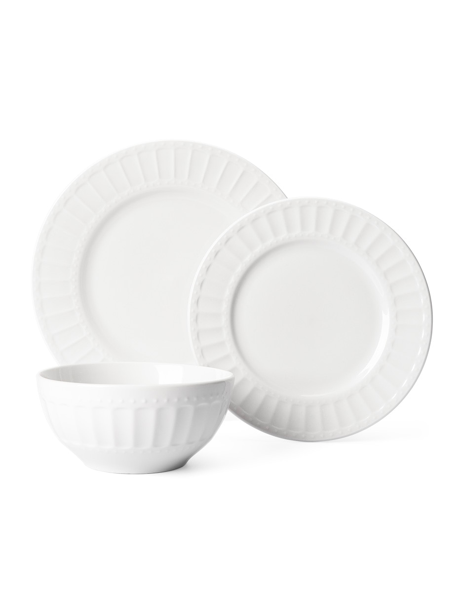 Vajilla cerrada Allegra de porcelana para 4 personas Vajilla cerrada Allegra de porcelana para 4 personas