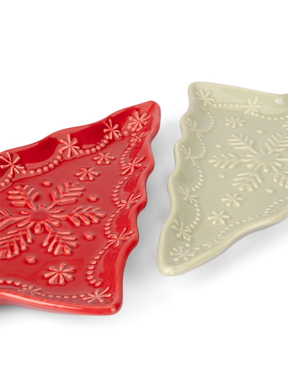 Set botanero Nordic navideño de cerámica 2