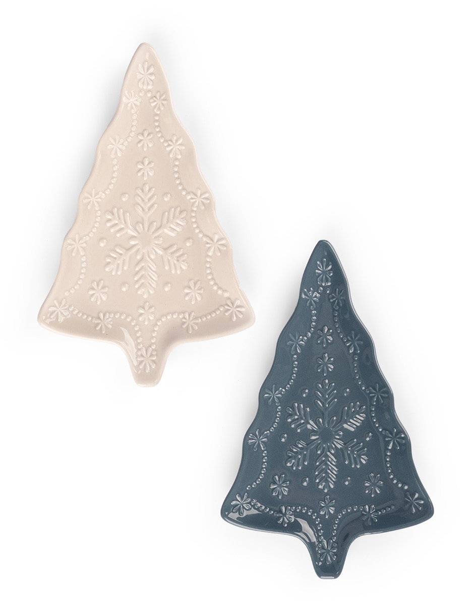 Set botanero Nordic navideño de cerámica