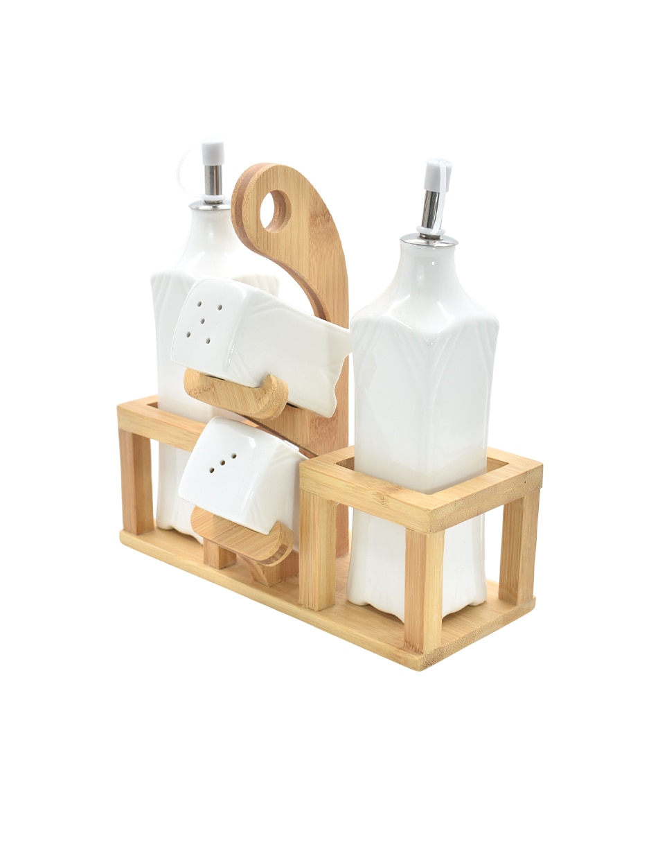 Set de aceite y vinagre de cerámica 4