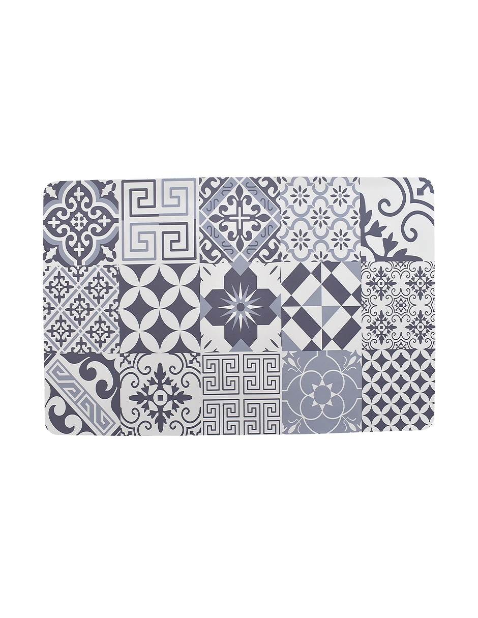 Mantel individual rectangular de plástico